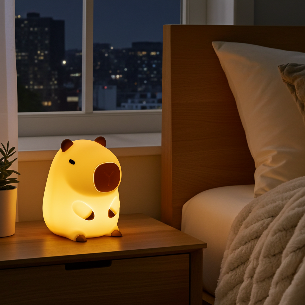 CapyGlow™ カピバラ LEDナイトライト 間接照明 プレゼント ギフト おやすみライト