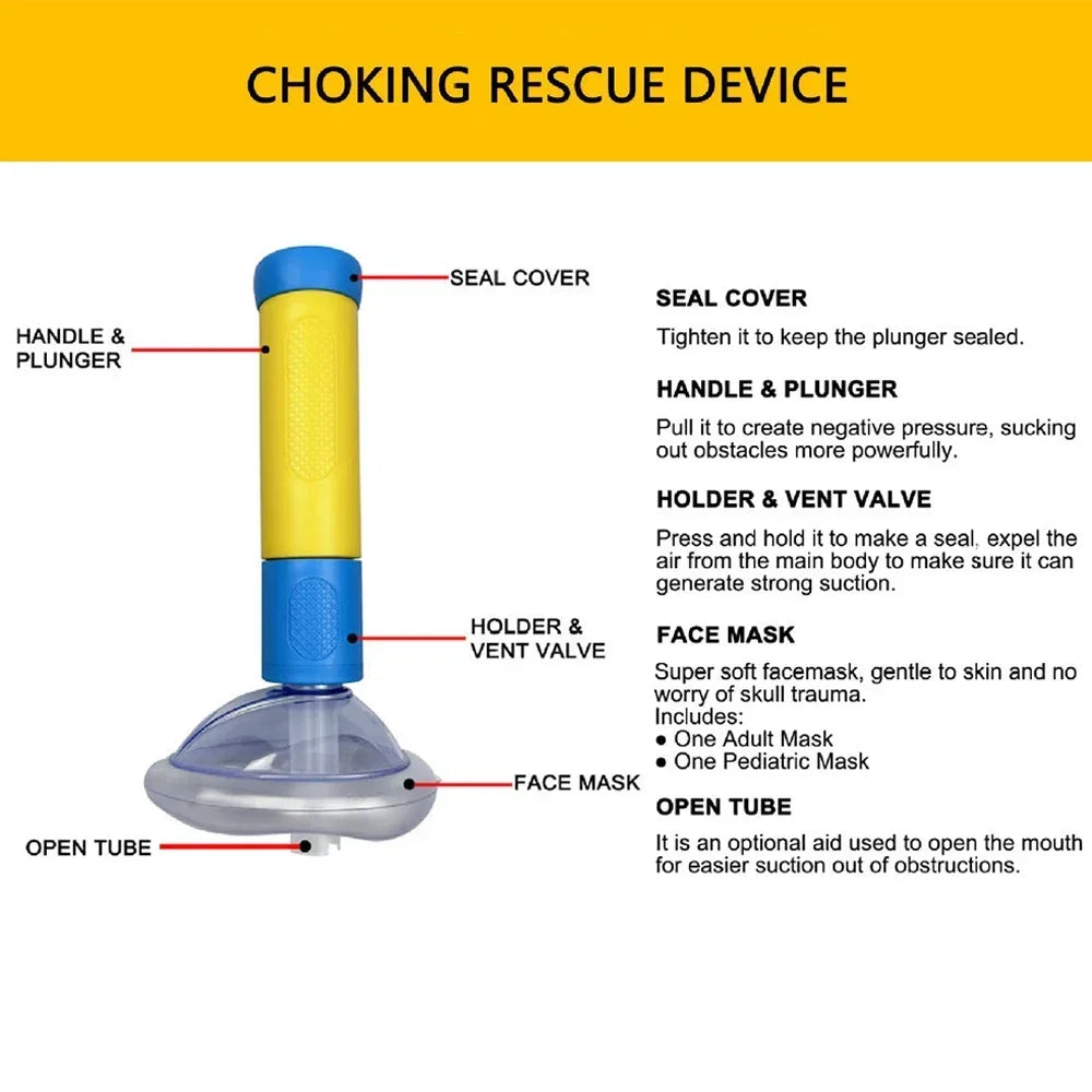 Premium Emergency Anti-Choking Rescue Device – Portable Airway Clearance Kit