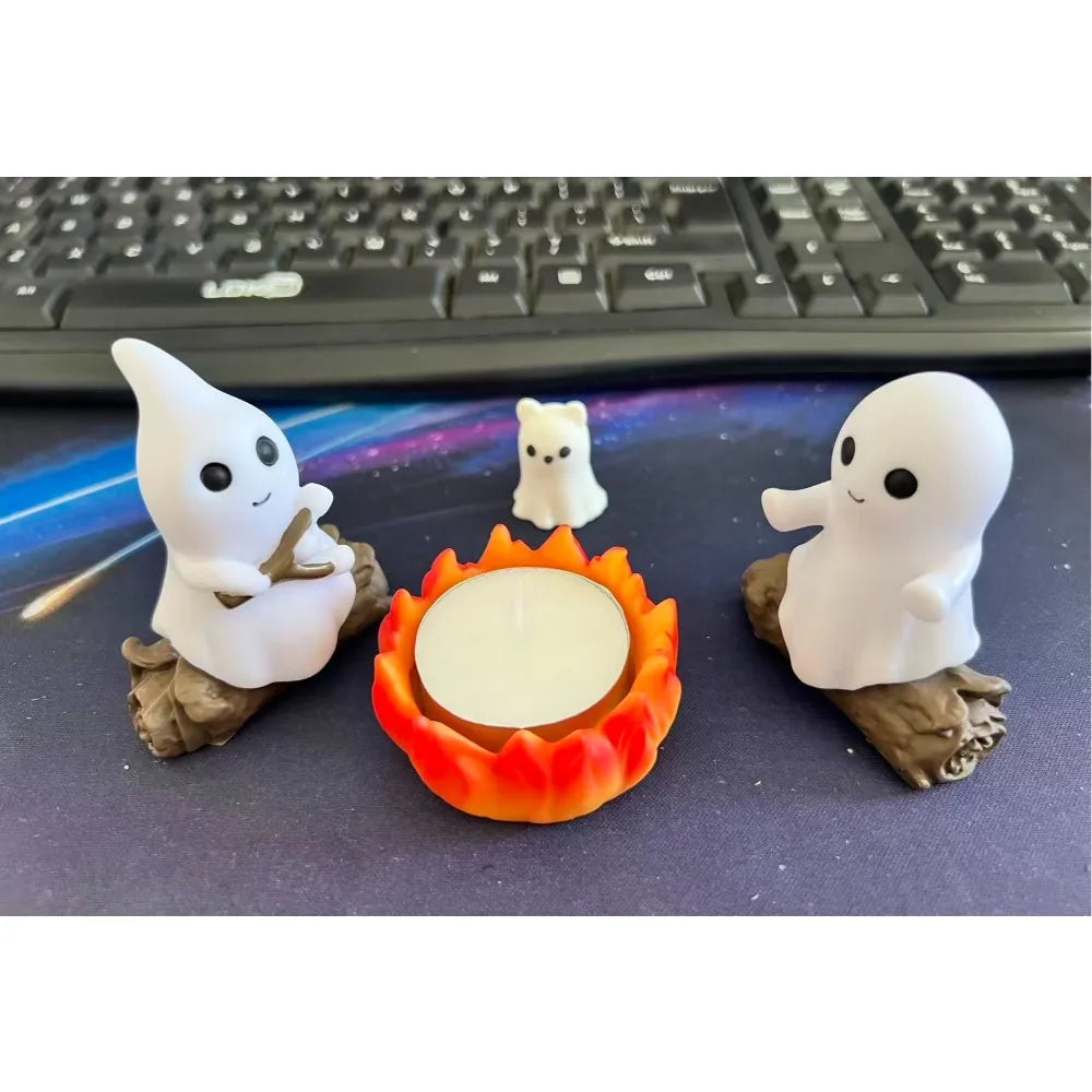 ハロウィンゴーストキャンプファイヤーデコレーション｜かわいい屋外パーティー・テーブル装飾セット