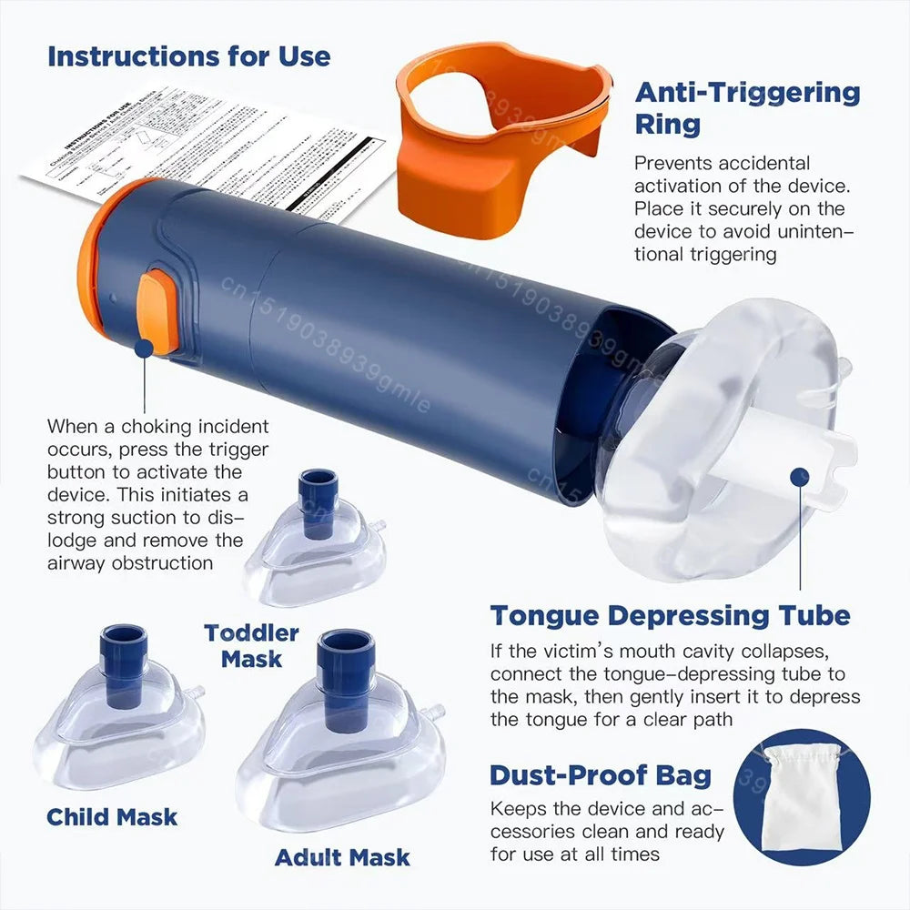Premium Emergency Anti-Choking Rescue Device – Portable Airway Clearance Kit