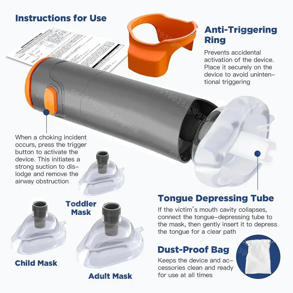 Premium Emergency Anti-Choking Rescue Device – Portable Airway Clearance Kit