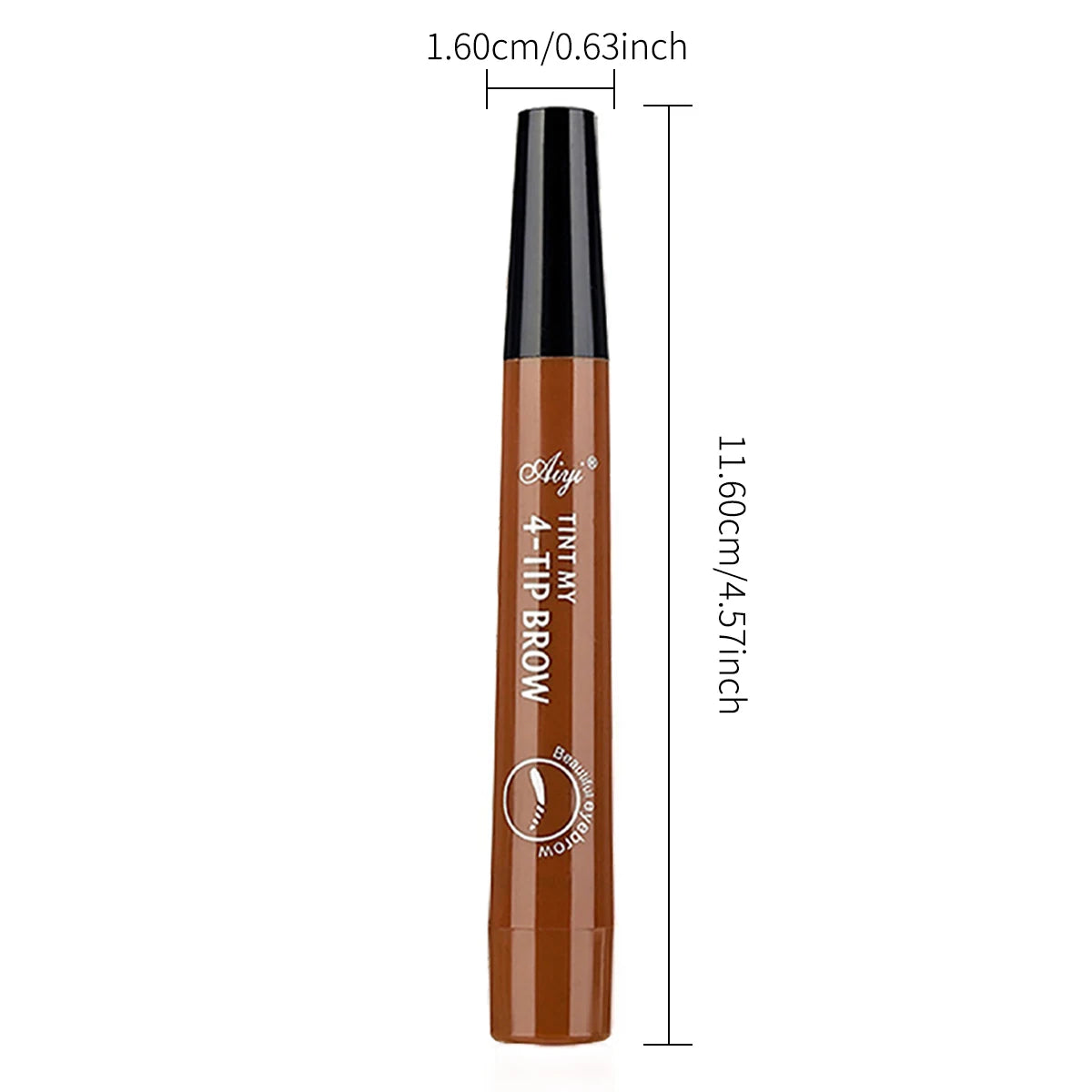 Luxury Microblading Eyebrow Pen – Waterproof & Long-Lasting 4-Fork Tip